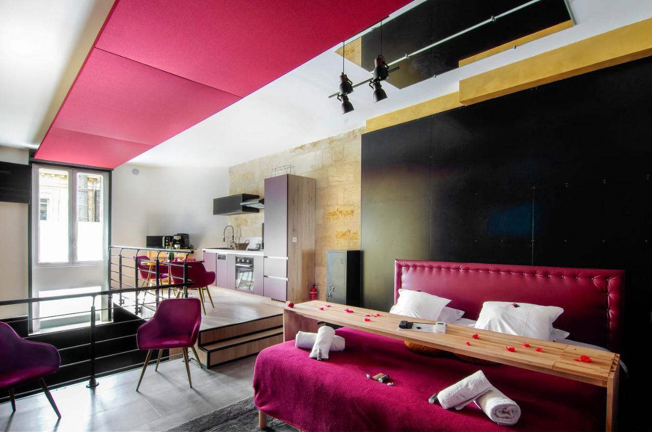 Mieuxqualhotel Jacuzzi Privatif Love Room Bordeaux Exterior foto